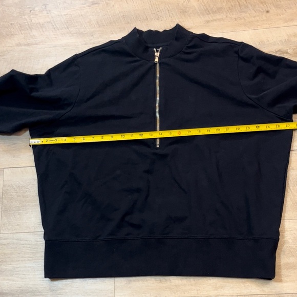 Universal Standard Women’s Zoe 1/2 Zip Funnel Neck Sweatshirt Size L (22-24) - Picture 5 of 7